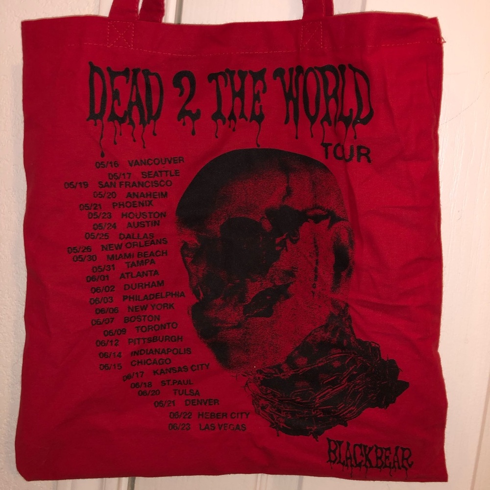 Blackbear  Dead 2 The World tour, canvas bag
